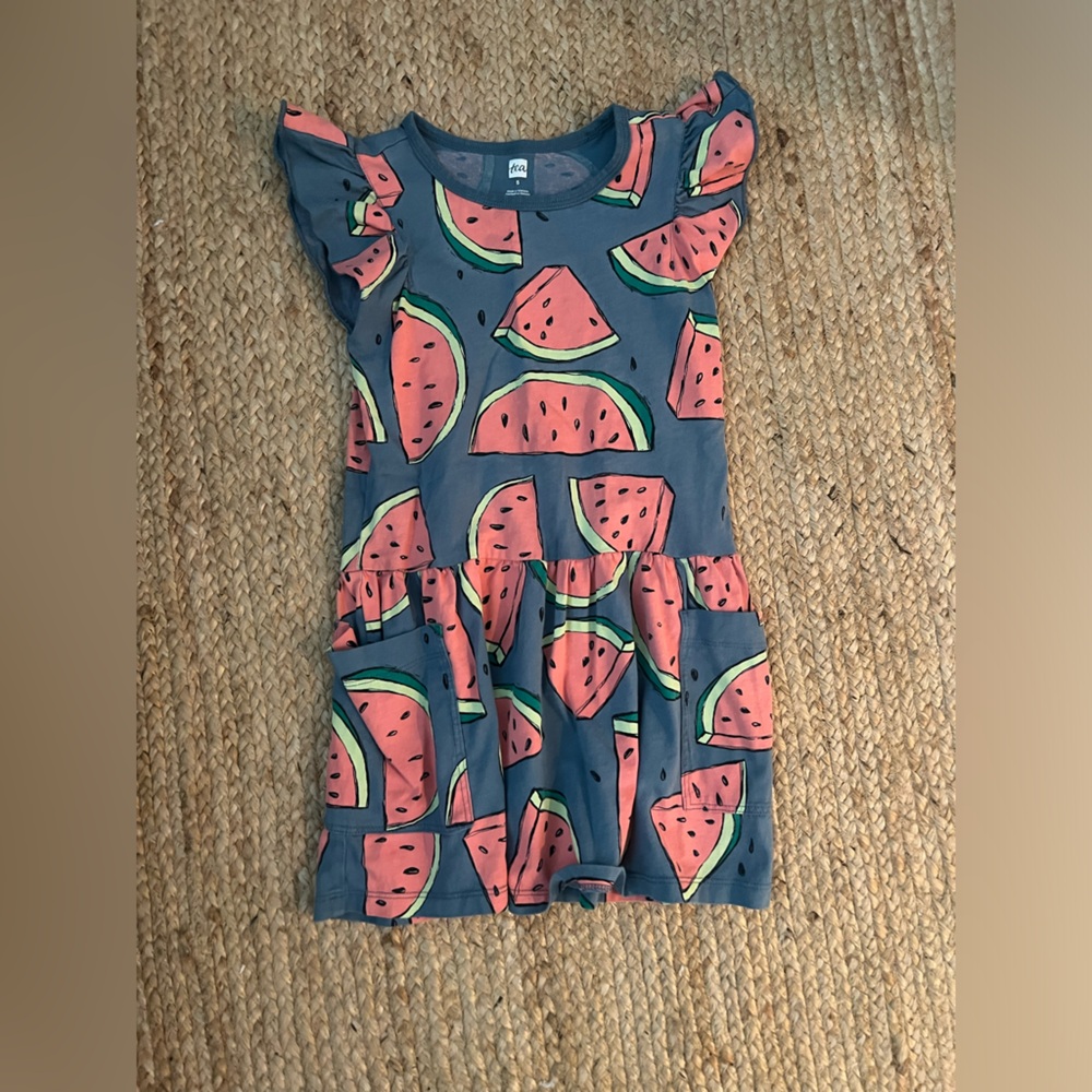 Tea collection size 5 girls watermelon dress